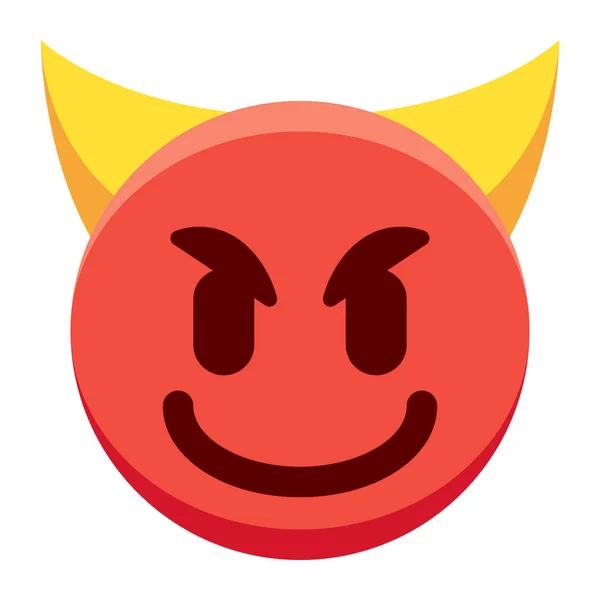 Devil emoji izolowane na białym tle — Wektor stockowy