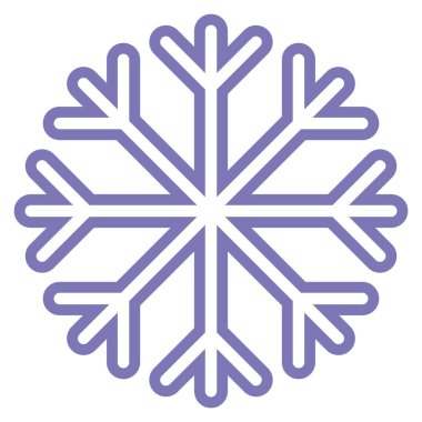 Beyaz arka plan üzerinde izole karikatür kar tanesi