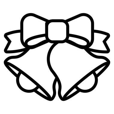 Beyaz arka plan üzerinde izole karikatür Noel çanları