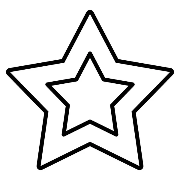 Icône étoile isolée sur fond blanc — Image vectorielle