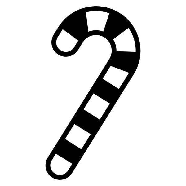 Мультфильм Candy Cane Isolated on White Fone
