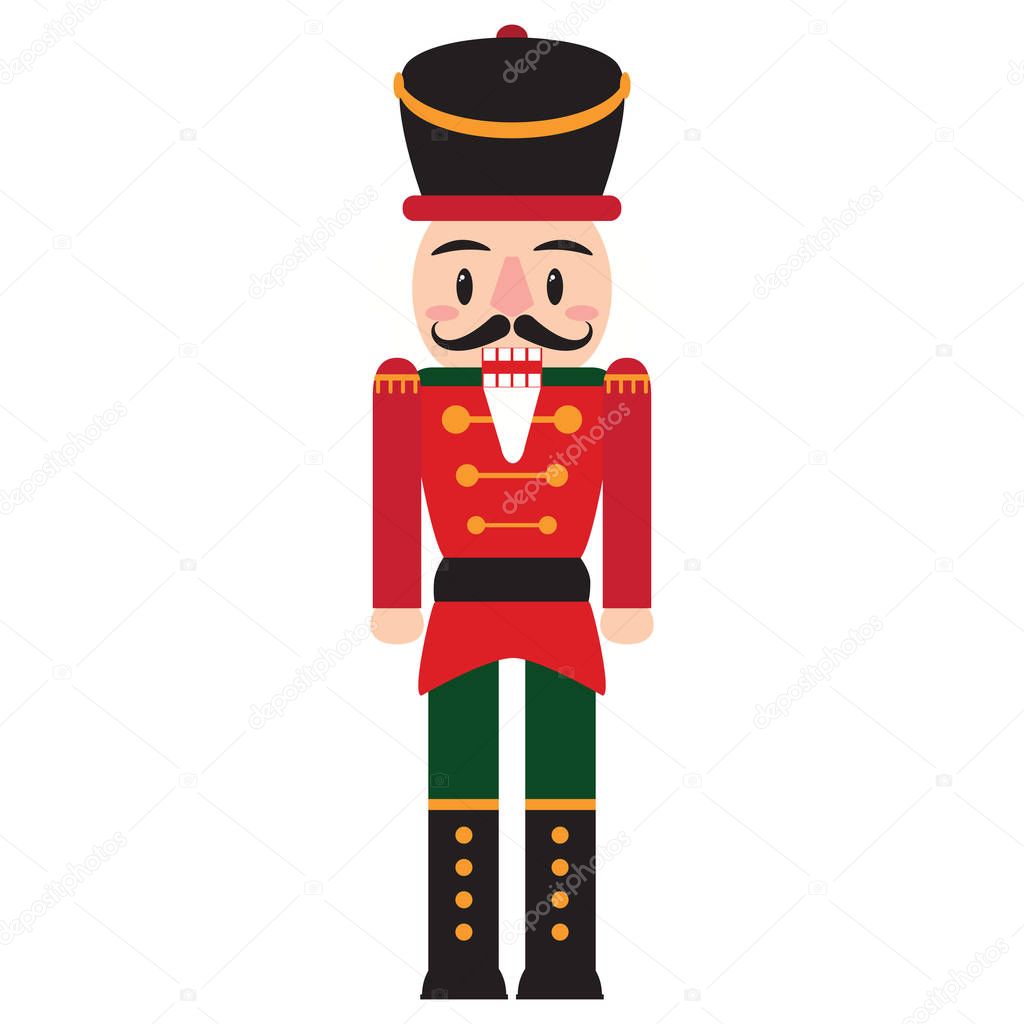 Pictures funny nutcracker cartoon cute nutcracker isolated stock