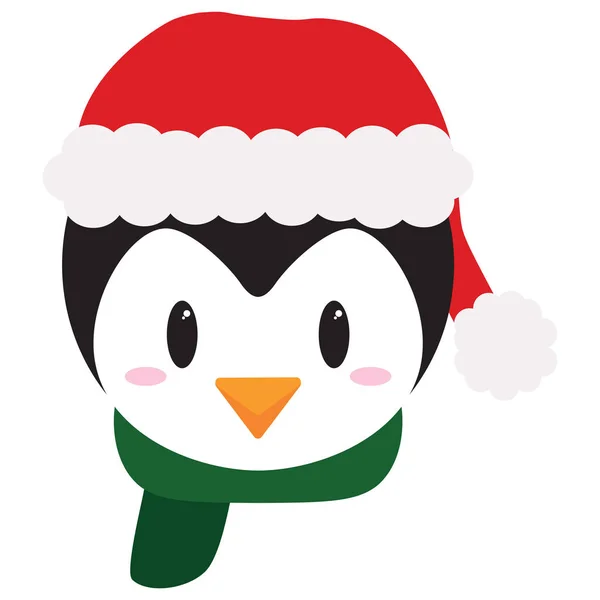 Dessin animé pingouin mignon isolé — Image vectorielle