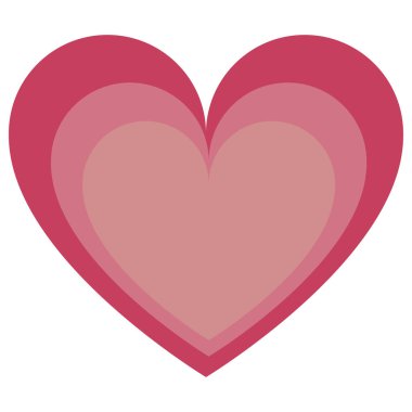 şirin kawaii kalp renkli izole