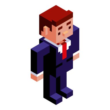 Vektör Çizgi Filmi Düşük Politik Adam Karakteri