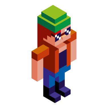 Vektör Çizgi Filmi Düşük Politik Adam Karakteri