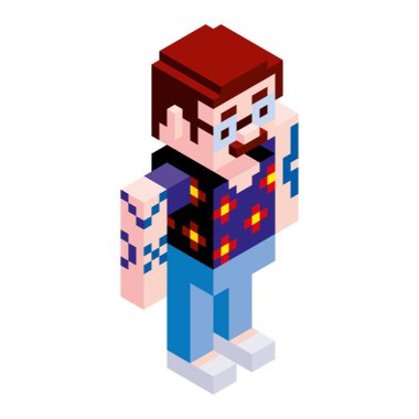 Vektör Çizgi Filmi Bıyıklı Polyester Adam