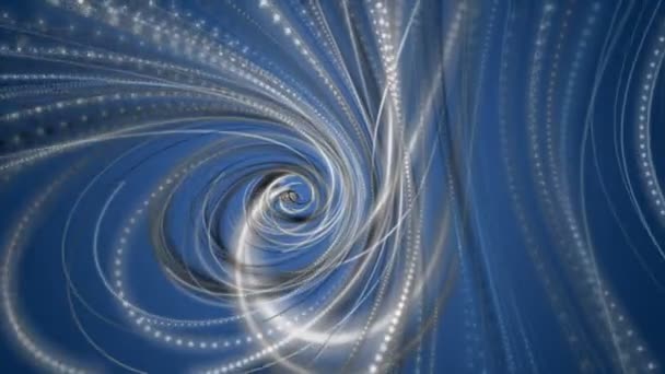 Animation vidéo fantastique avec un objet à bande particulaire au ralenti, boucle 4096x2304 4K