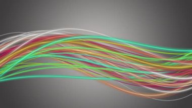 Şerit dalga nesne yavaş hareket, 4096 x 2304 döngü 4k ile fantastik animasyon