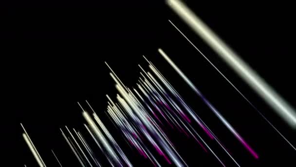 Fantastic animation with stripe object in slow motion, 4096x2304 loop 4K — Stock Video