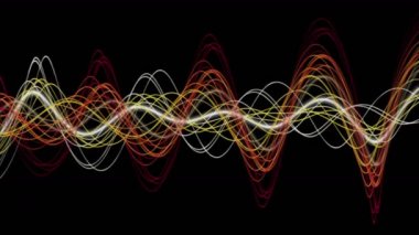 Parçacık Şerit nesne yavaş hareket, 4096 x 2304 döngü 4k ile fantastik animasyon