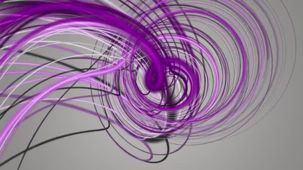 Fantastická animace s částic stripe objektu v pomalém pohybu, 4096 × 2304 smyčka 4k — Stock video