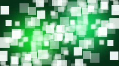 Futuristic animation with square objects and blinking light in slow motion on color changing background, 4096x2304 loop 4K