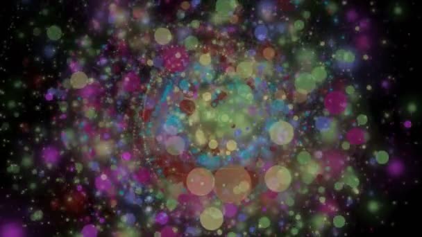 Футуристическая анимация с объектом легких частиц в замедленной съемке, 4096x2304 петля 4K — стоковое видео