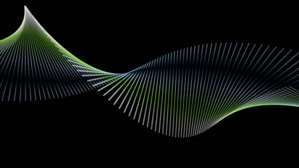 Fantastický eco animace s částic stripe objektu v pomalém pohybu, 4096 × 2304 smyčka 4k — Stock video
