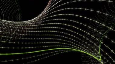 Parçacık Şerit nesne yavaş hareket, 4096 x 2304 döngü 4k ile fantastik animasyon