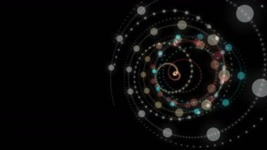 Parçacık Şerit nesne yavaş hareket, 4096 x 2304 döngü 4k ile fantastik animasyon