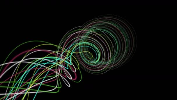 Φανταστικό animation με λωρίδα αντικείμενο σε αργή κίνηση, 4096 x 2304 βρόχο 4k — Αρχείο Βίντεο
