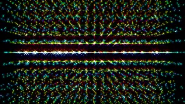 Animación de vídeo de partículas ligeras de tecnología futurista, ciclo 4096x2304 4K — Vídeo de stock