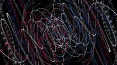 Parçacık Şerit nesne yavaş hareket, 4096 x 2304 döngü 4k ile fantastik animasyon