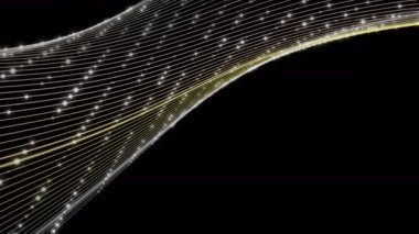 Parçacık Şerit nesne yavaş hareket, 4096 x 2304 döngü 4k ile fantastik animasyon