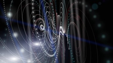 Fütüristik parçacık arka plan tasarlamak ışık ile