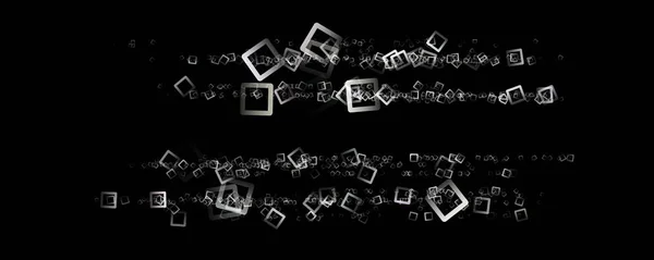Abstrakt panorama kvadrat bakgrunden design illustration — Stockfoto