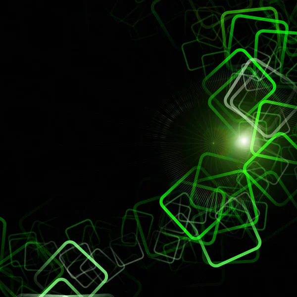 Abstrakte Öko-quadratische Hintergrundgestaltung mit Licht — Stockfoto