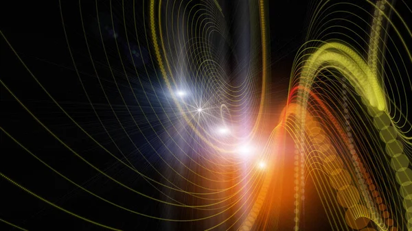 Illustration futuriste de conception de fond de particule avec des lumières — Photo