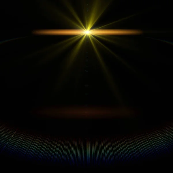 Futuristiska glödande ljus fackla bakgrund design illustration — Stockfoto