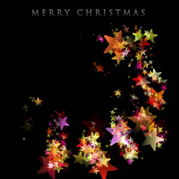 Yıldızlı harika Noel arkaplan tasarımı çizimi — Stok fotoğraf