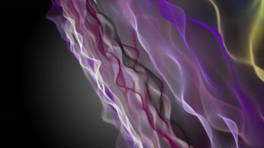 Parçacık dalga nesnesiyle romantik video animasyonu, 4096x2304 döngü 4K