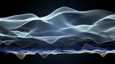 Yavaş, 4096 x 2304 döngü 4k dalga nesnesiyle harika video animasyon