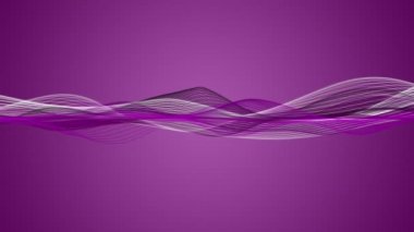 Parçacık dalga nesnesiyle romantik video animasyonu, 4096x2304 döngü 4K