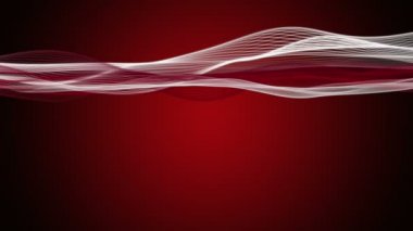 Parçacık dalgası nesnesinde yavaş hareket ve metninizi 4096 x 2304 döngü 4k için yer ile güçlü video animasyon