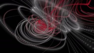 Parçacık Şerit nesne ve yavaş hareket, 4096 x 2304 döngü 4k ışık ışıltı ile güçlü animasyon