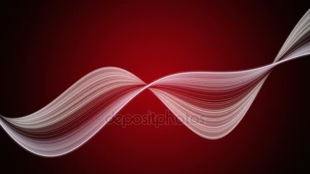 Потужна анімація з об'єктом хвилі частинок у повільному русі, 4096x2304 цикл 4K — стокове відео