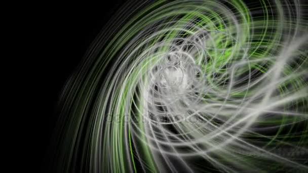 Фантастична еко-анімація з об'єктом смуги частинок у повільному русі, 4096x2304 петля 4K — стокове відео