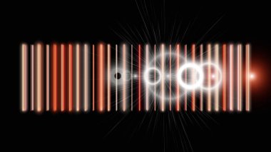 Işıklı gelecek çizgili arkaplan tasarımı