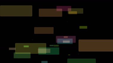 Rectangle nesneleri hareket, 4096 x 2304 döngü 4k ile fantastik video animasyon