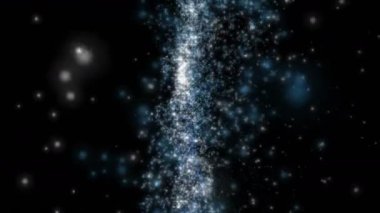 Yavaş, 4096 x 2304 döngü 4k parlayan parçacık nesnesiyle fütüristik video animasyon