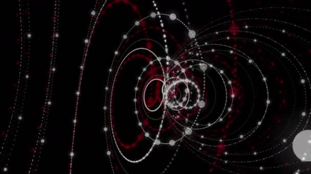 Ισχυρό βίντεο animation με σωματιδιακό αντικείμενο σε αργή κίνηση, 4096x2304 loop 4K — Αρχείο Βίντεο