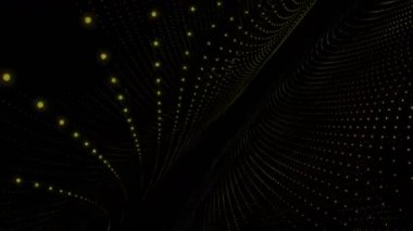 Yavaş, 4096 x 2304 döngü 4k parlayan parçacık nesnesiyle fütüristik video animasyon