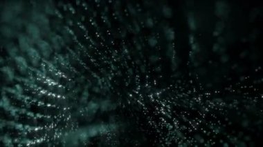 Yavaş, 4096 x 2304 döngü 4k parlayan parçacık nesnesiyle fütüristik animasyon