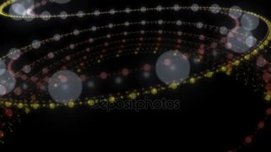 Parçacık Şerit nesne yavaş hareket, 4096 x 2304 döngü 4k ile fantastik animasyon