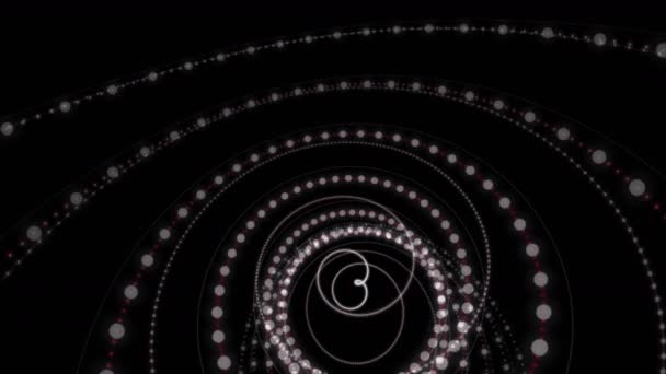 Parçacık Şerit nesne yavaş hareket, 4096 x 2304 döngü 4k ile güçlü animasyon — Stok video