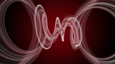 Parçacık Şerit nesne yavaş hareket, 4096 x 2304 döngü 4k ile güçlü animasyon