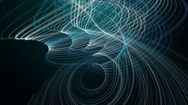 Parçacık Şerit nesne yavaş hareket, 4096 x 2304 döngü 4k ile fantastik animasyon