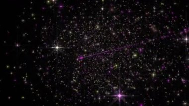 Yavaş, 4096 x 2304 döngü 4k parlayan yıldız ile fantastik animasyon