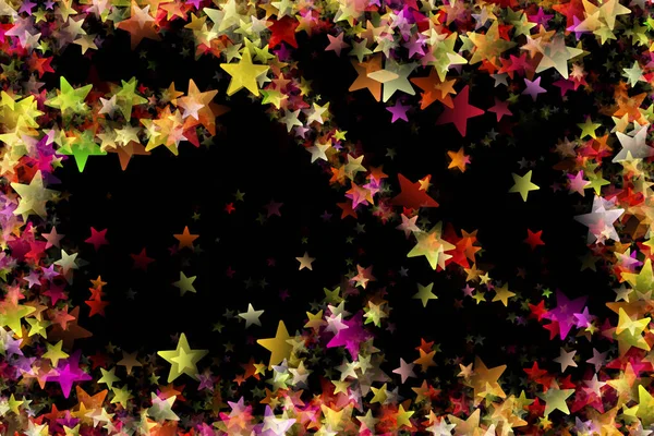 Fantastisk juldesign med lysande stjärnor — Stockfoto